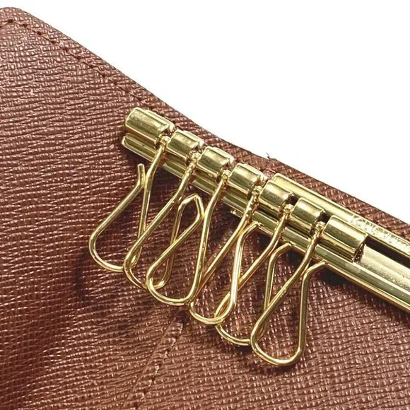 AUTH LOUIS VUITTON Multicles6 6-Ring Key Case Monogram Canvas Brown - Picture 10 of 12